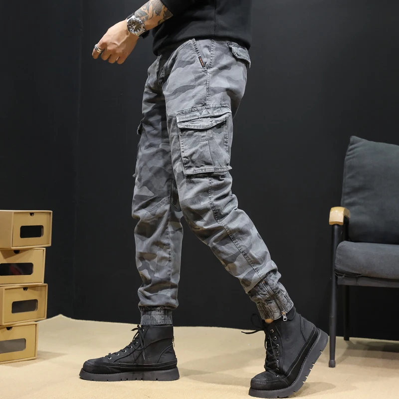 Брюки-карго мужские камуфляжные весна-лето 2021 | Мужская одежда