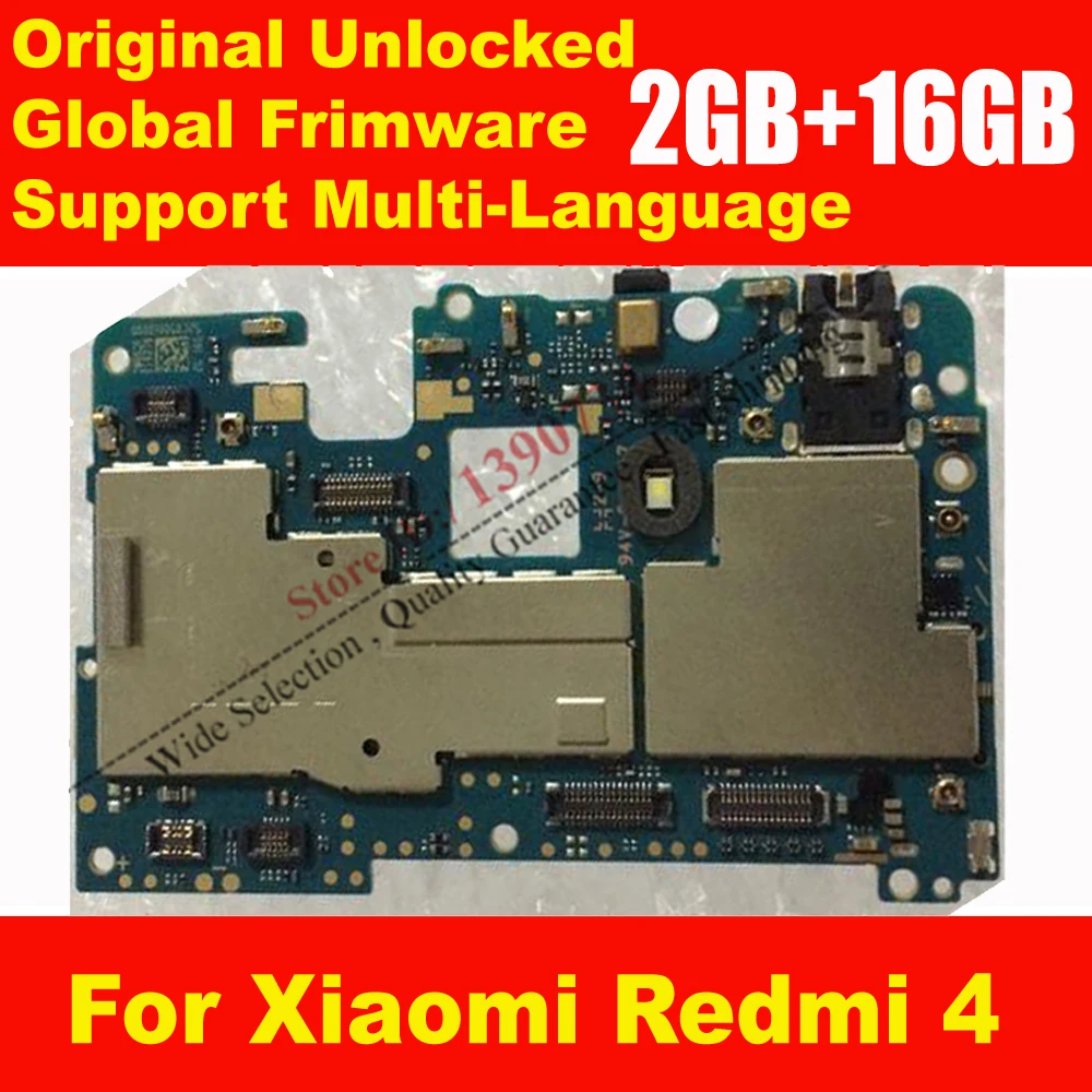 Оригинальная разблокированная глобальная материнская плата Frimware для Xiaomi Redmi 4 16