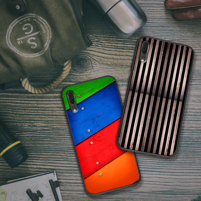 Для huawei P8 P9 Mini P10 P20 2019 P30 LITE для P Smart Z 2018 Pro Чехол телефона Корпус цвет дерева |