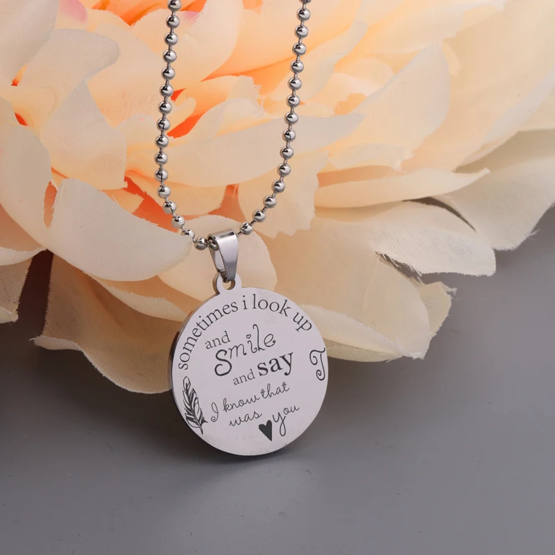 A Piece Of My Heart Lives In Heaven Bead Chain Charm Round Necklace Miscarriage Remembrance Baby Loss Jewelry Memorial Gift | Украшения и