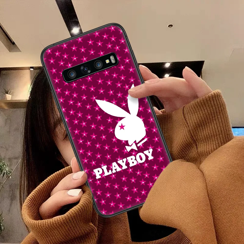 

Playboy Phone Case For Samsung Galaxy Note S 8 9 10 20 Plus E Lite Uitra black Coque Trend Shell Fashion Cell 3D Hoesjes Pretty