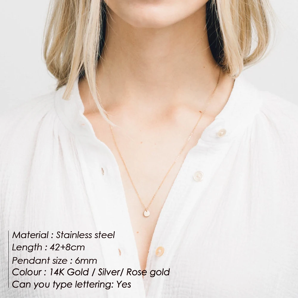 E-Manco Массивное колье женское ожерелье из нержавеющей стали в Корейском стиле для