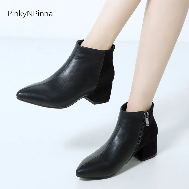 2019 Лидер продаж модные шикарные женские зимние ботинки короткие теплые с