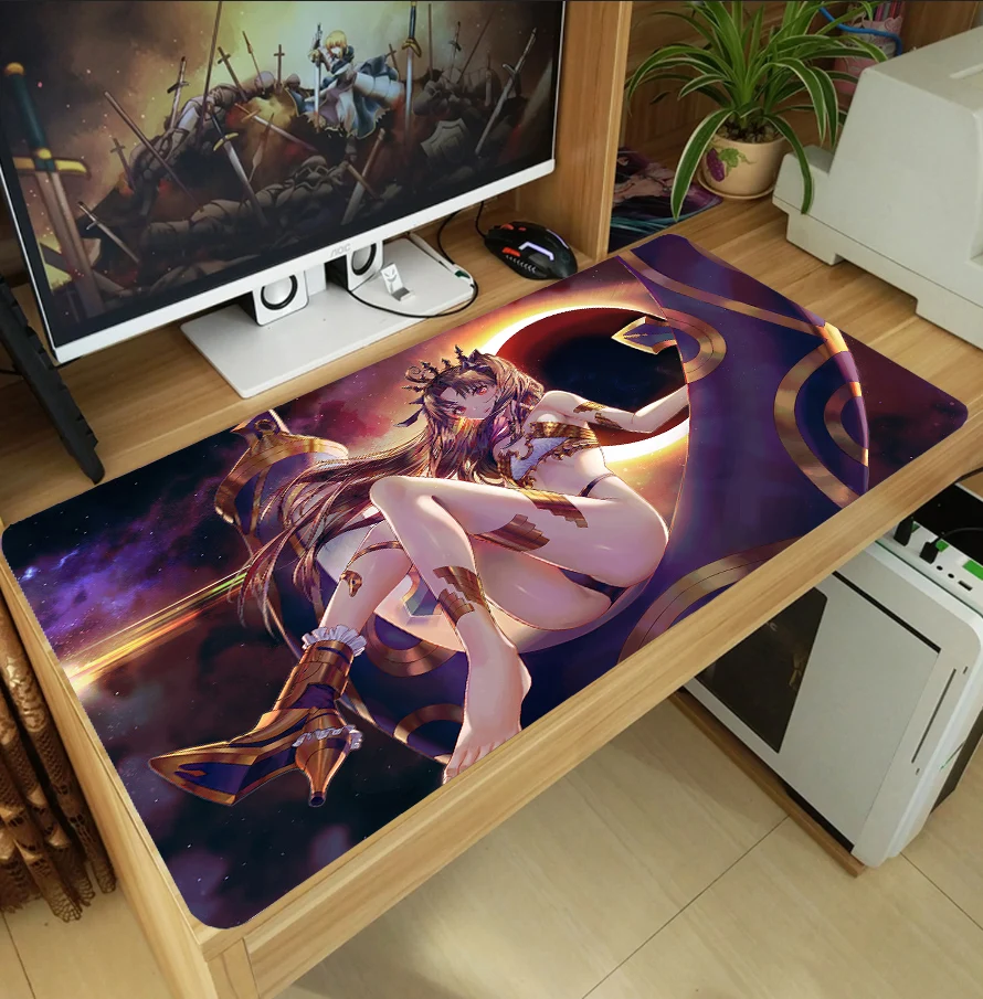 

Коврик для мыши из аниме Fate/Grand Order Ishtar, утолщенный игровой коврик для ноутбука, коврик для мыши, коврик для клавиатуры, нескользящий игровой ...
