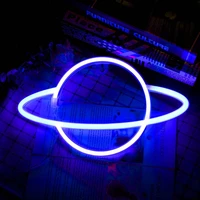 creative led neon light planet cactus cat love neon sign lamp wedding christmas party decoration home wall hanging decor gifts