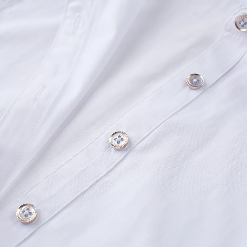 

Women's Sleeveless Fake Collar Shirt Girl's Loose Solid Color Tops Casual High Waist Rhinestone Clothing