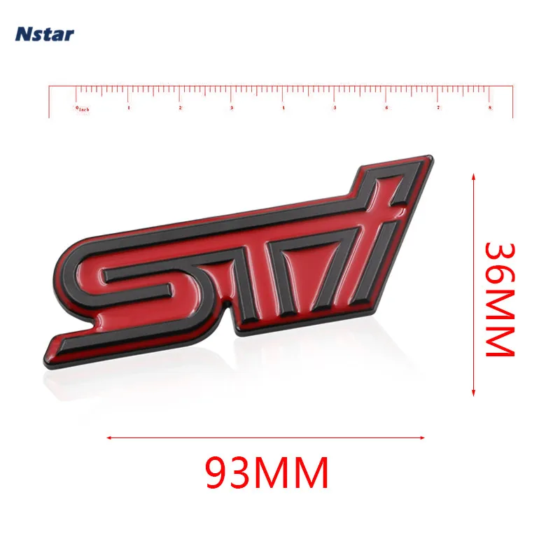1 шт. эмблема переднего гриля автомобиля Nstar из сплава STI значок для украшения