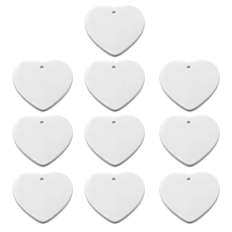 10 шт. сублимационная пустая подвеска теплопередающие керамические подвесные