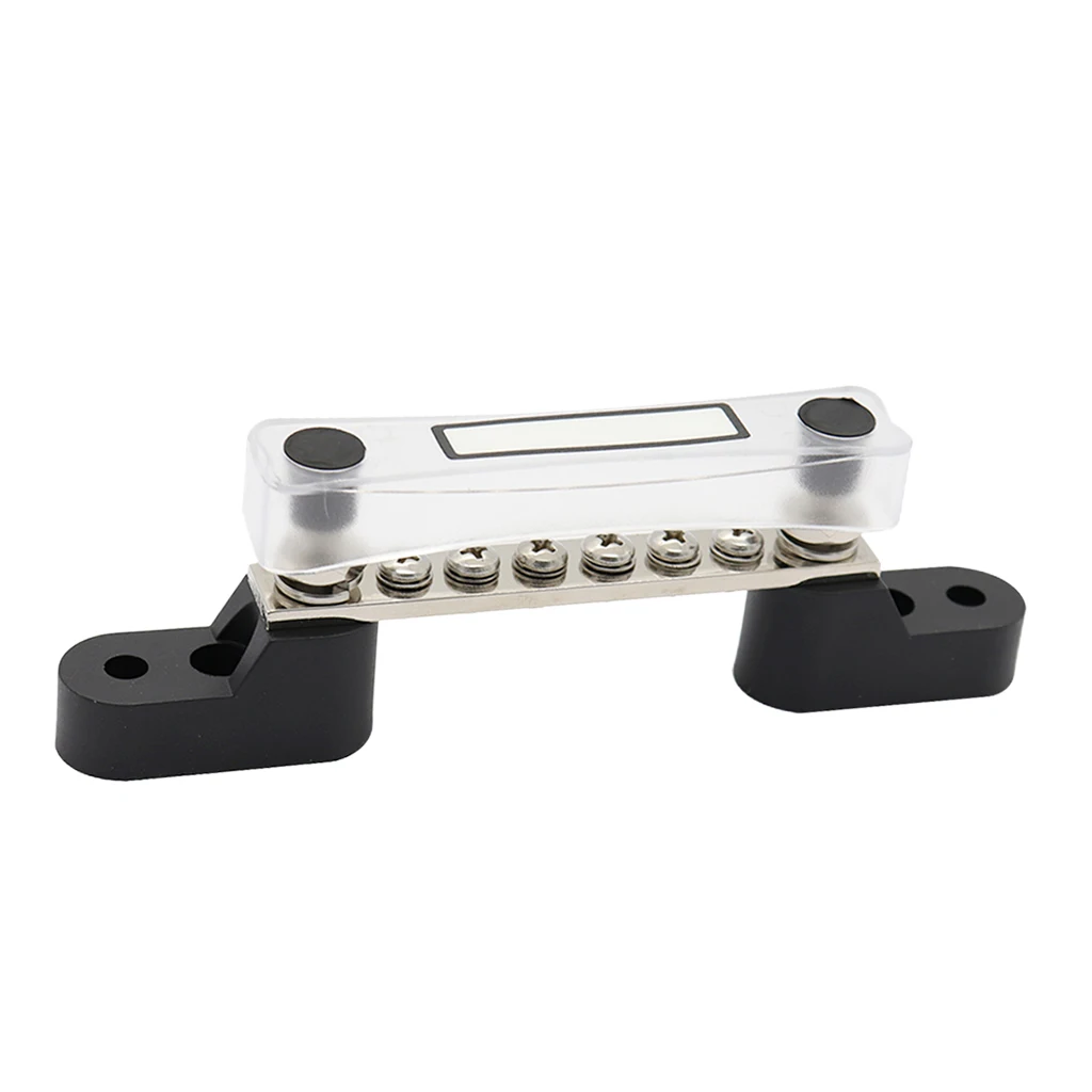 

12-48V 6 Way Electrical Bus Bar Terminal Single Junction Box M6 Stud Kits