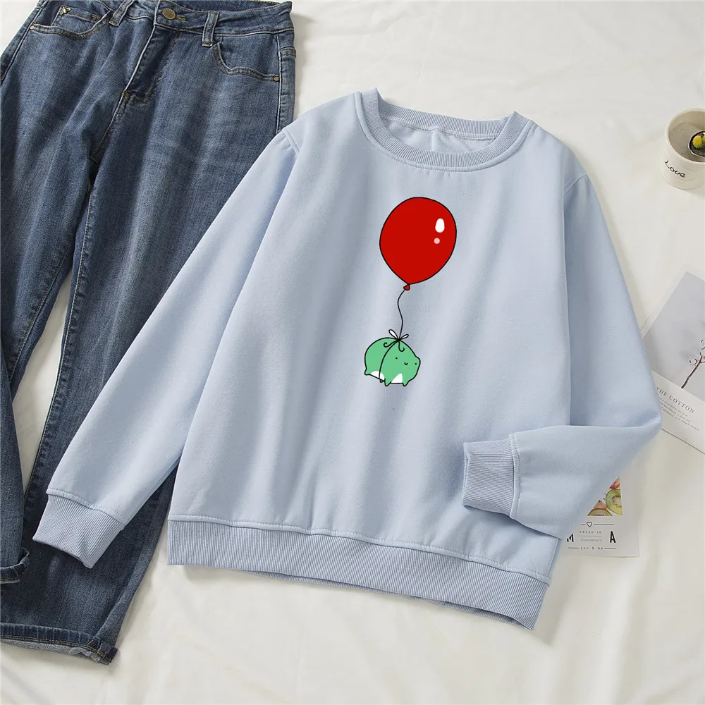 Толстовка с круглым вырезом на шее в винтажном стиле эстетические толстовки