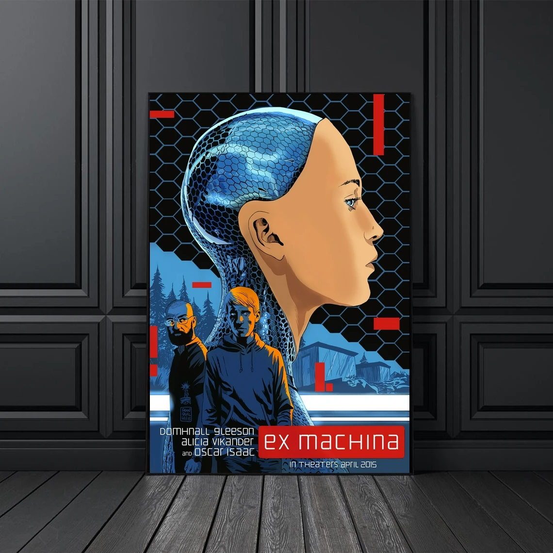 

Ex Machina классический ретро фильм плакат покрытие холст печать пользовательский плакат домашний декор настенная живопись (без рамки)