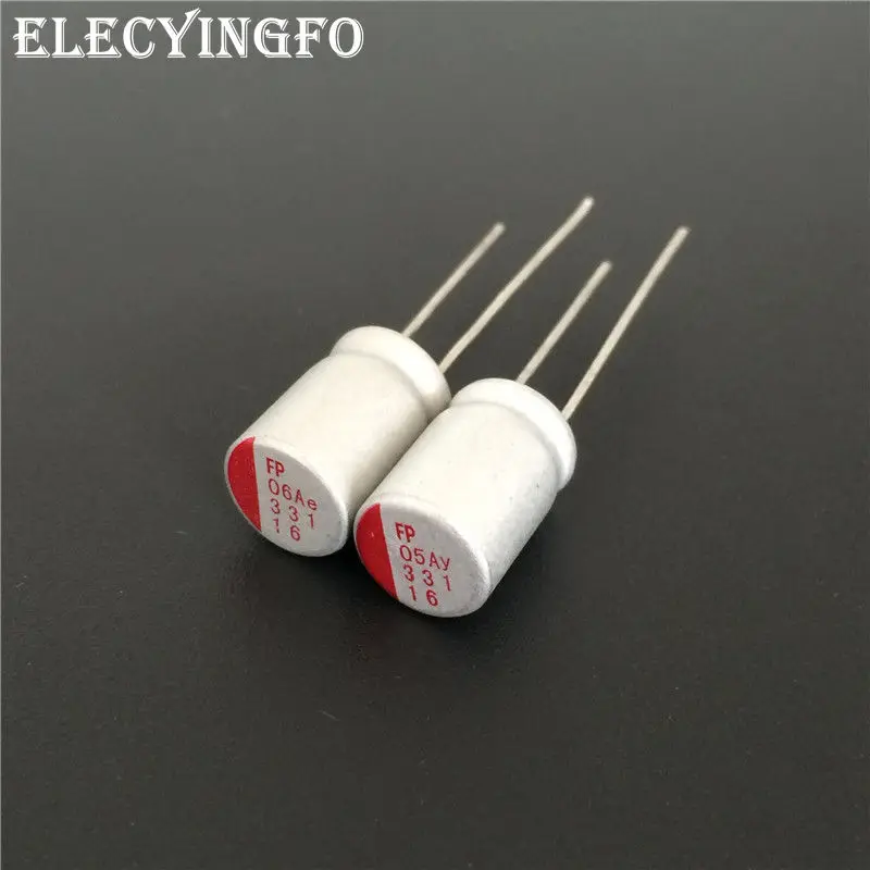50 шт. 330 мкФ 16V330UF FP 8x12mm бак для воды с Класс 16V330uF Твердые электролитические