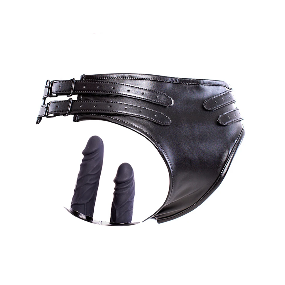Силиконовая Анальная пробка пенис Анальный кожаное Целомудрие пояс устройство