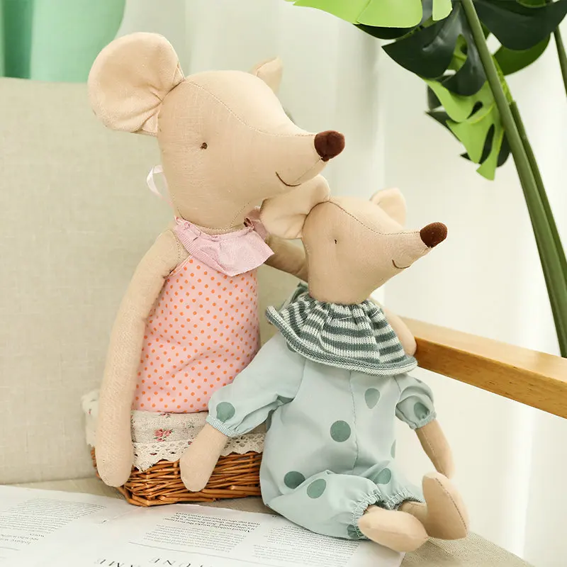 

New 35-60cm Cute Ballet Mouse with Clothes Stuffed Animal Toys for Children Soft Kawaii Rat Doll Kids Baby Girls Christmas Gift