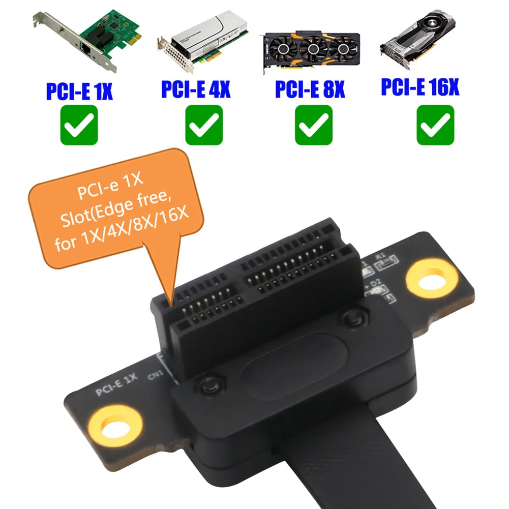 PCI-E 1X карта расширения слота 36Pin удлинитель разъем PCI-Express гибкий кабель двойной 90