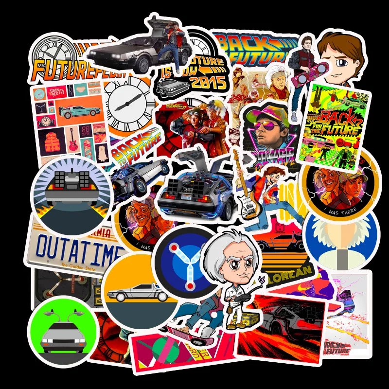 

50PCS Classic Movie Back To The Future Stickers Motorcycle Sticker For Phone Laptop Funny Graffiti Stickers Decals Pegatinas