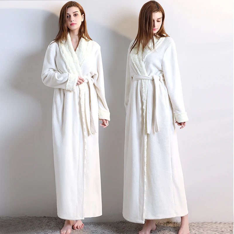 Халат фланелевый Женский утепленный цвет в ассортименте M L XL XXL XXXL размера