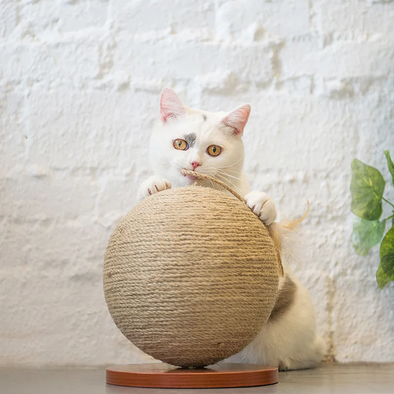 Rotating Globe Cat Scratch Post Scratching Board For Climbing Wood Toy Tree Toys Pet Furniture Protactions | Дом и сад
