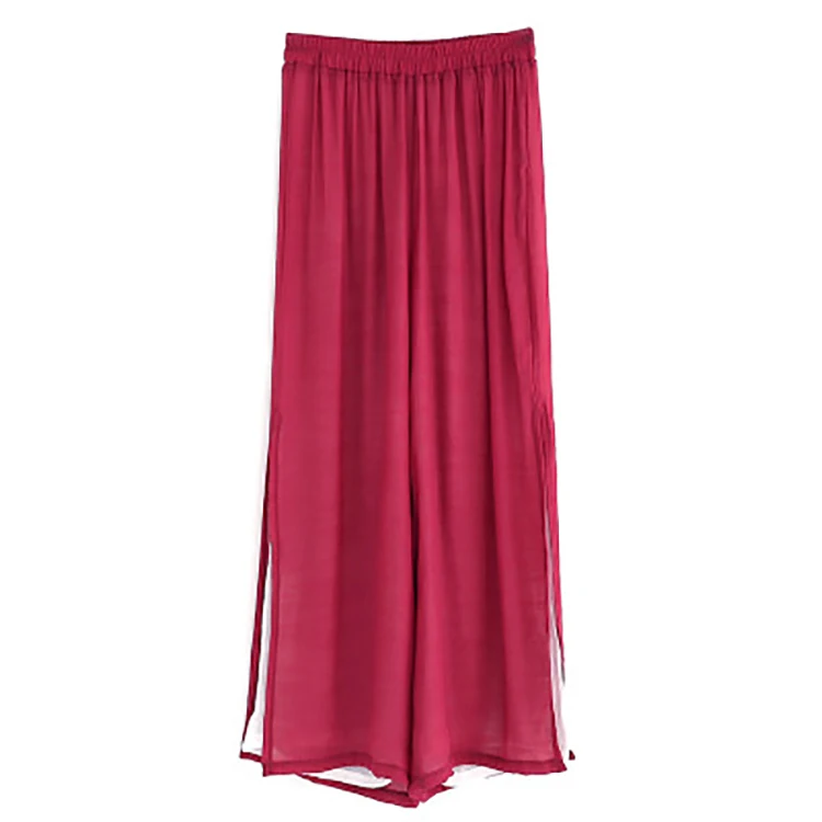 Modern Dance Acrobatics Pants Vents Of Cotton And Linen Practise Wide-Legged Elegant Classical Yoga Clothes One Piece |