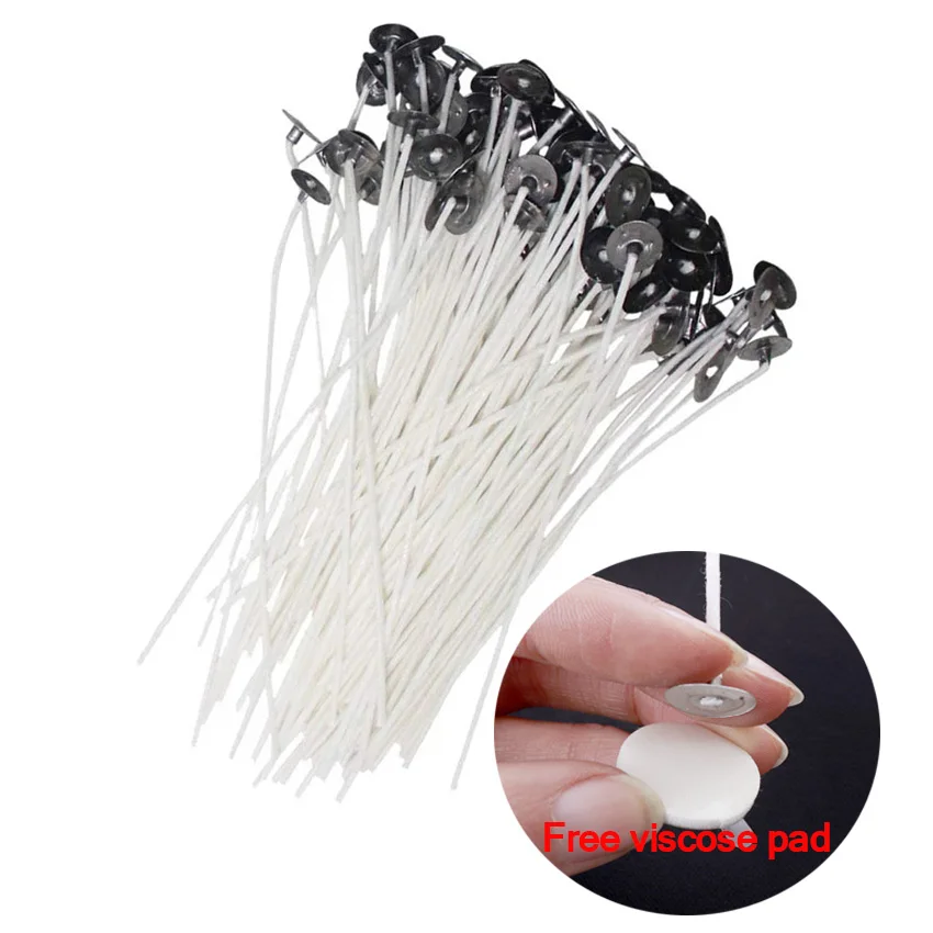 2 шт./компл. Бездымная свеча фитили соевый восковой сердечник тканая хлопковая