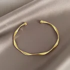 Браслет-манжета женский скрученный металлический, в готическом стиле, 2021