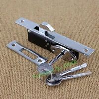 aluminum alloy sliding door hook lock stealth lock for wooden door cross key strong durable