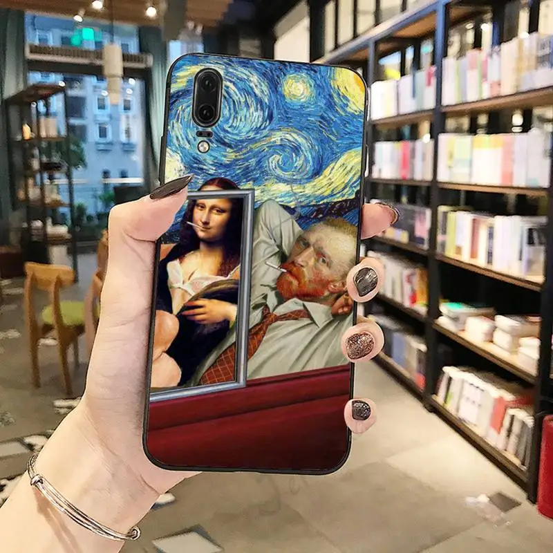 

Van Gogh Mona Lisa Phone Cases For Huawei honor Mate P 10 20 30 40 Pro 10i 9 10 20 8 x Lite