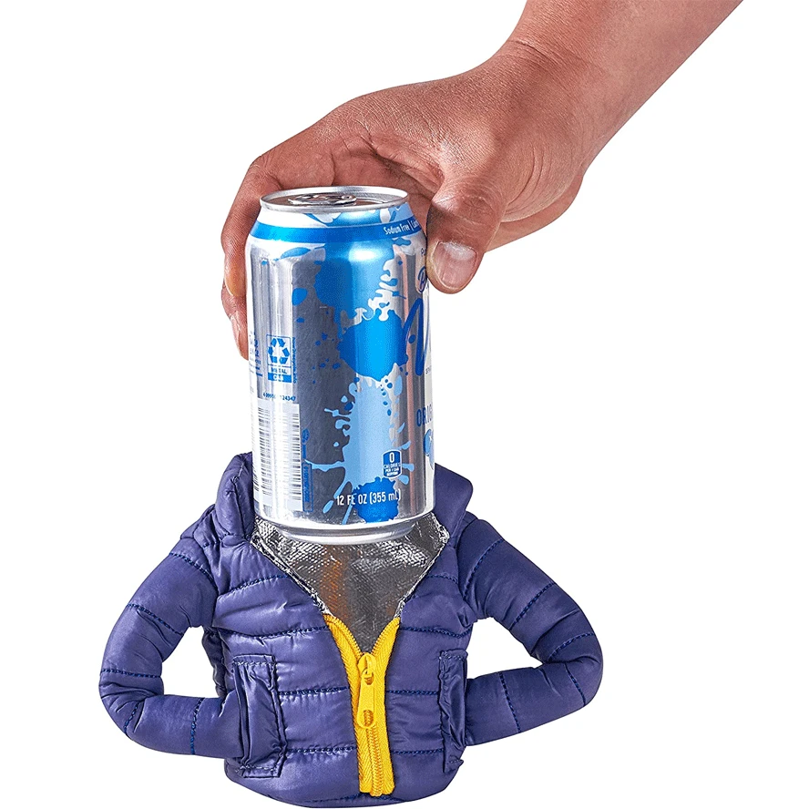 

Зимняя куртка для банок колы, пива, напитков, одежда для пива, зимняя теплая крышка для чашек, пуховые куртки для украшения Октоберфеста