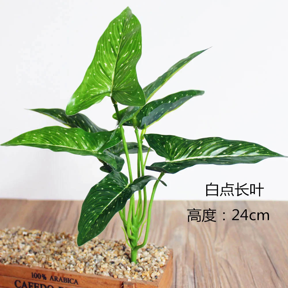 Искусственные листья украшения тропические поддельные растения пальмовый лист