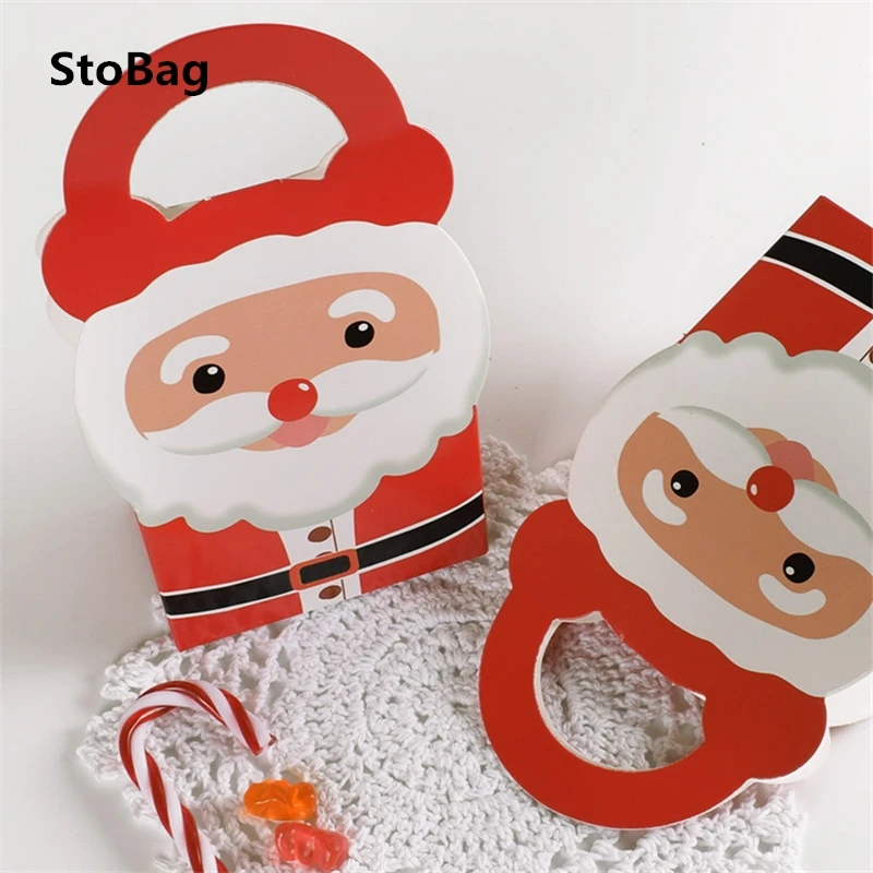 StoBag 20 шт 9*6*18 см красный Счастливого Рождества для печенья закусок упаковочные