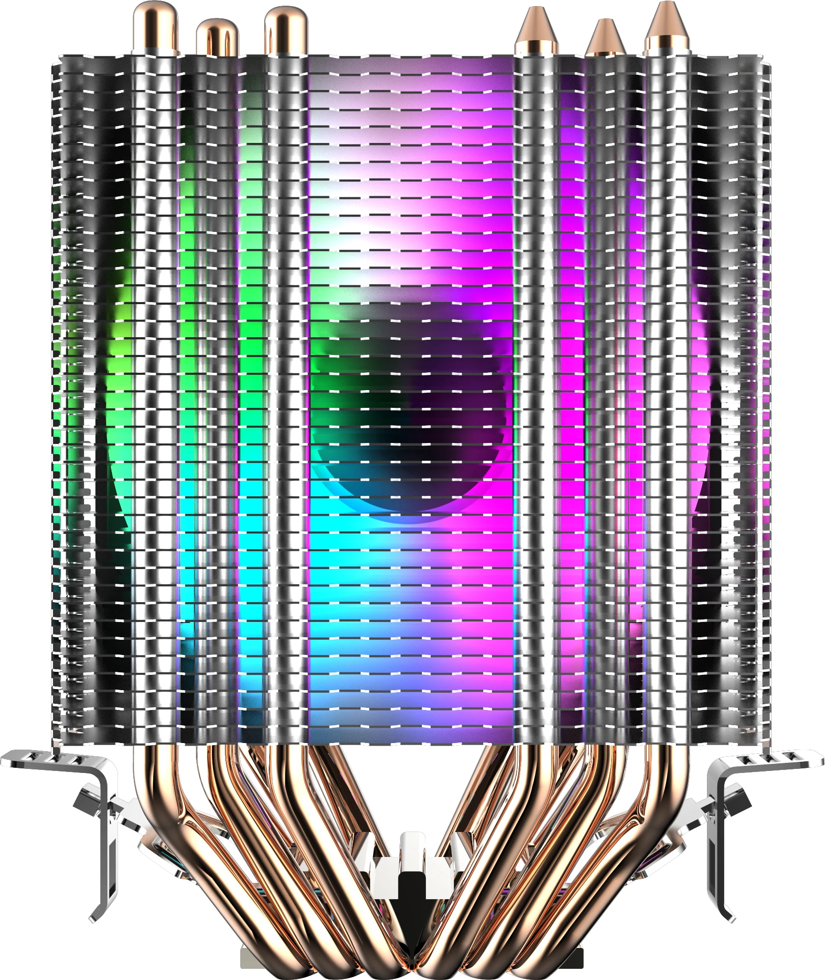 L6 двухбашенный кулер для процессора радиатор ПК с 6 прямыми контактными