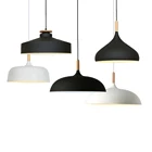 Современная светодиодсветодиодный Подвесная лампа E27, деревянный потолочный декоративный светильник, комнатное освещение для гостиной, кухни, обеденного стола, подвесные светильники