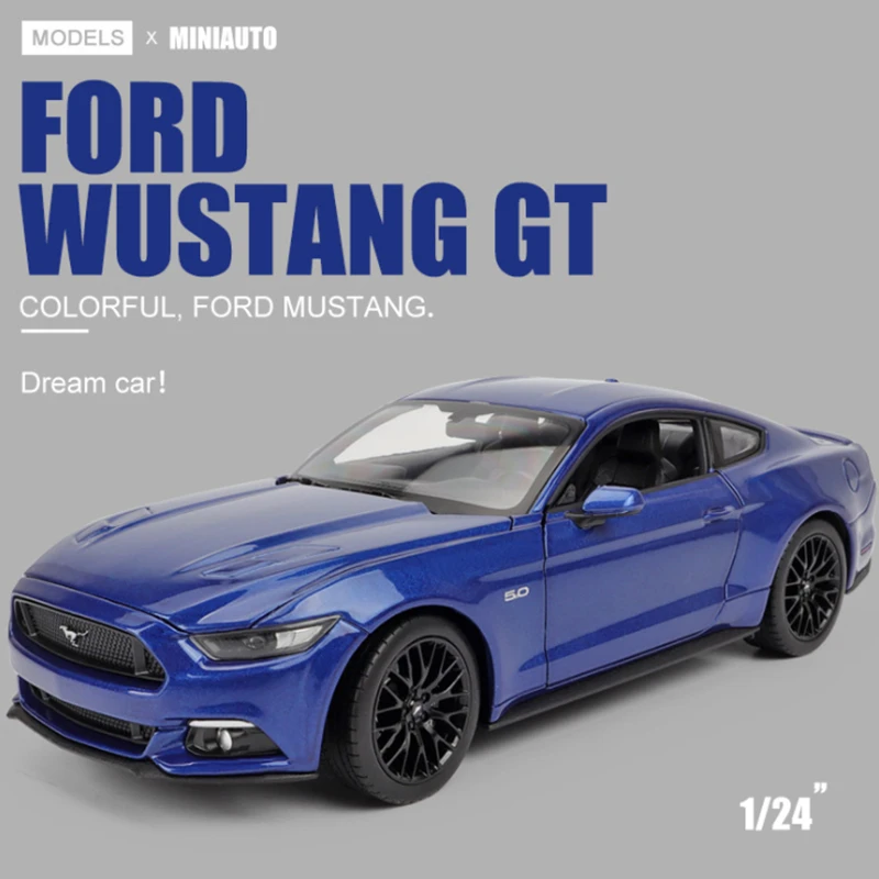 

1/24 Ford Mustang Shelby GT Alloy Sports Car Model Diecast Metal Simulation Toy Vehicles Car Model Collection Childrens Toy Gift
