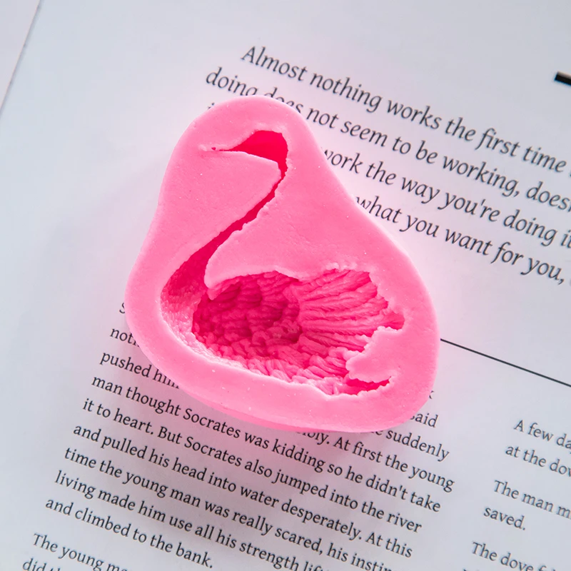 3d Силиконовая форма в форме лебедя для торта сделай сам силиконовая мыла ручной