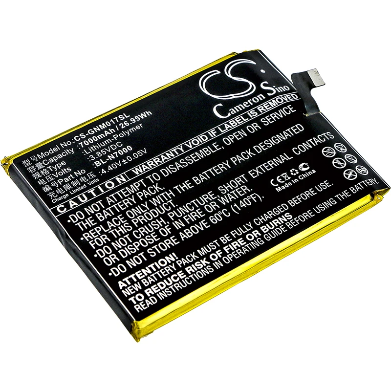 

CS 7000mAh/26.95Wh battery for GIONEE M2017,M2017 Dual SIM,M2017 Dual SIM TD-LTE,M2017 Premium Edition