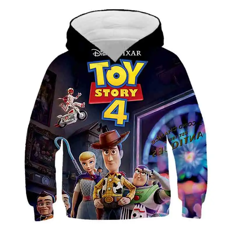 

2022 Toy Story - Boys And Girls Hoodie 3D Printed Animation Pullover Children's Cartoon Casual Coat 4-14 Years Old