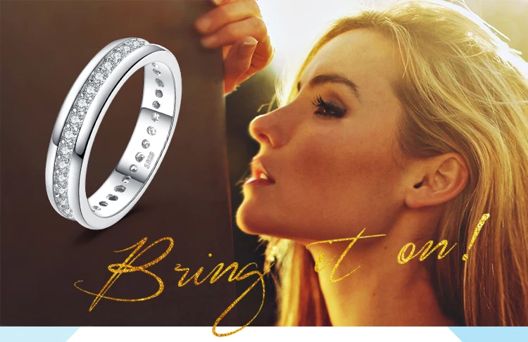 Jewelrypalace cubic zirconia Wedding Band Channel Eternity кольцо Pure стерлингового серебра 925 Красивые ювелирные изделия для Для женщин хороший подарок