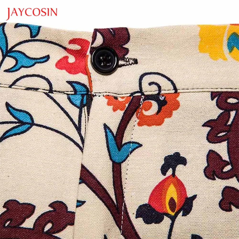 Мужские брюки Joycosin повседневные разноцветные с цветочным принтом для ночного