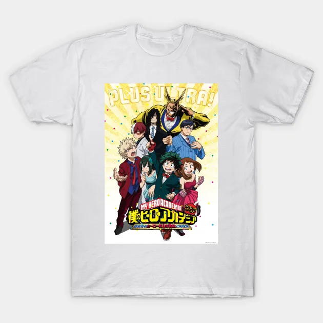 Мужская футболка BNHA Официальная с костюмами женская футболка|Мужские футболки| |