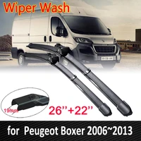 car wiper blades for peugeot boxer fiat ducato 20062013 2007 2008 2009 2010 2011 2012 front windscreen window wipers car goods