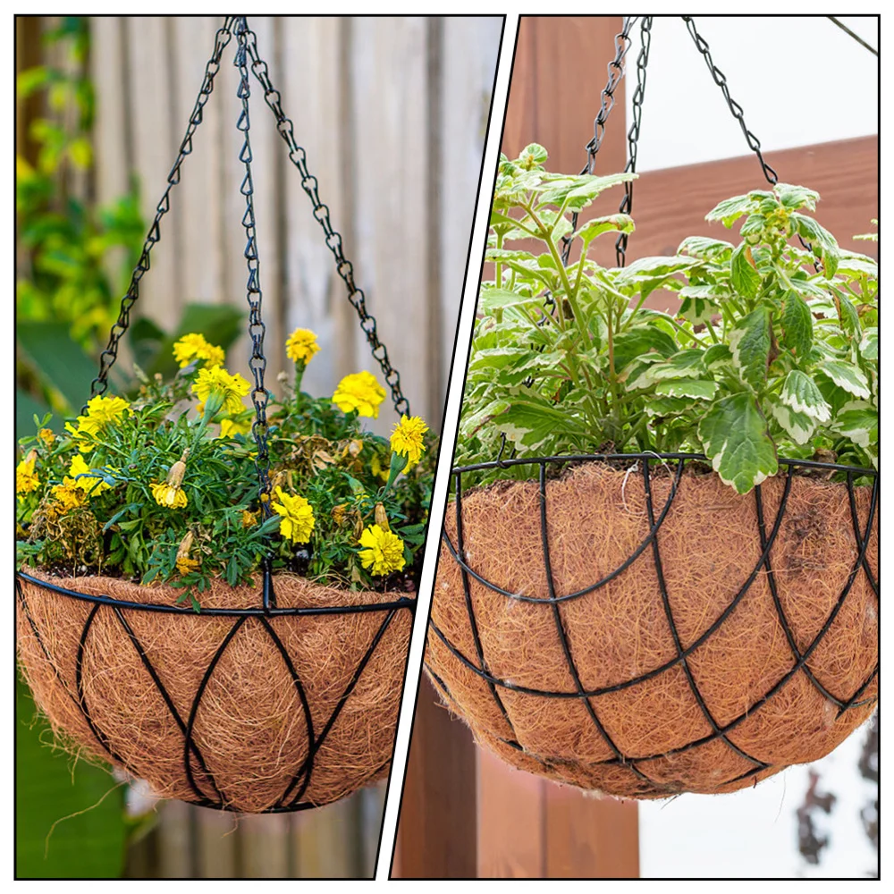 

5pcs Durable Coconut Plant Base Pad Flowerpots Bottom for Office Hotel