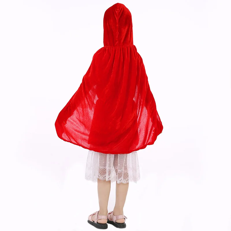 Комплект из 3 предметов Красная Шапочка платье для костюмированной вечеринки и