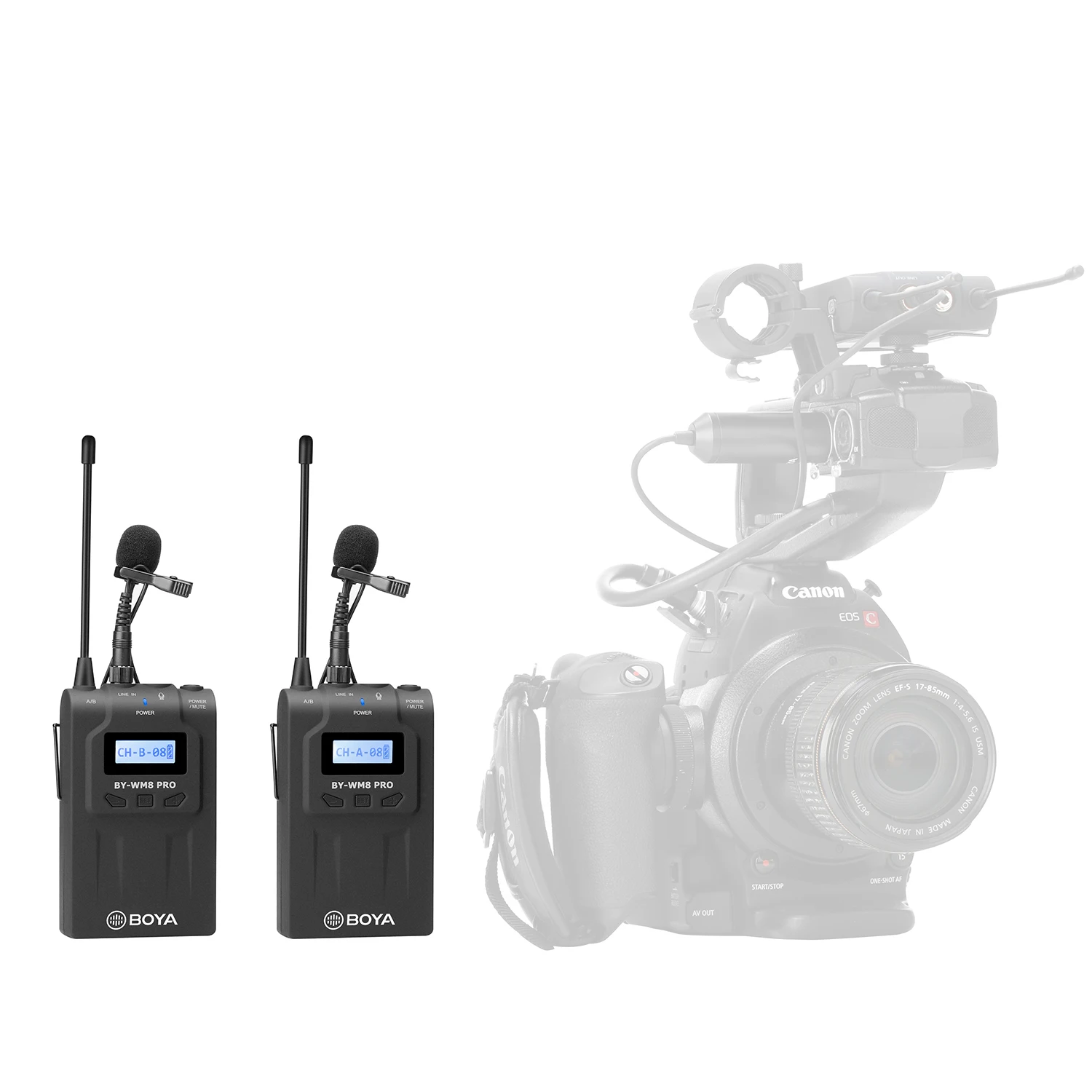 BOYA BY-WM8 TX8 PRO для Беспроводной микрофон Системы смартфон Камера интервью ENG