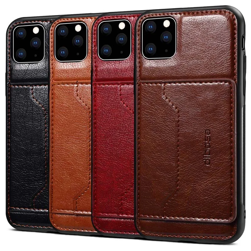 Многофункциональный чехол из искусственной кожи для айфон iPhone 12 Mini 11 Pro Max XS XR 7 8 Plus