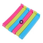 135 шт Еда уплотнительный зажим зажимы полиэтиленового пакета уплотнитель зажим Пластик закуски хранения организации Еда снэк-уплотнительное инструменты для дома