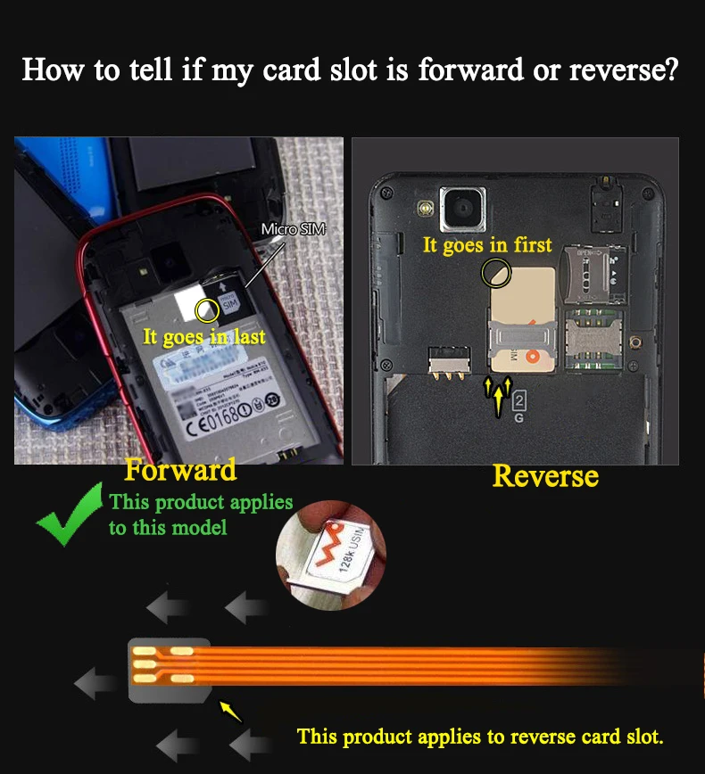 Удлинительный кабель-преобразователь Micro Card Reverse прозрачное универсальное