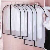 48pieces of clothing dust cover thick coat suit dust cover peva transparent clothes bag home dustproof clothing storage bag