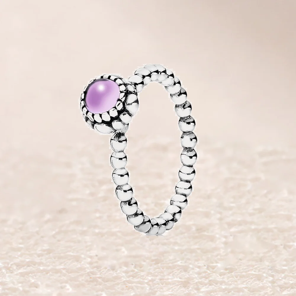 

190854AM Amethyst February Birthstone Ring