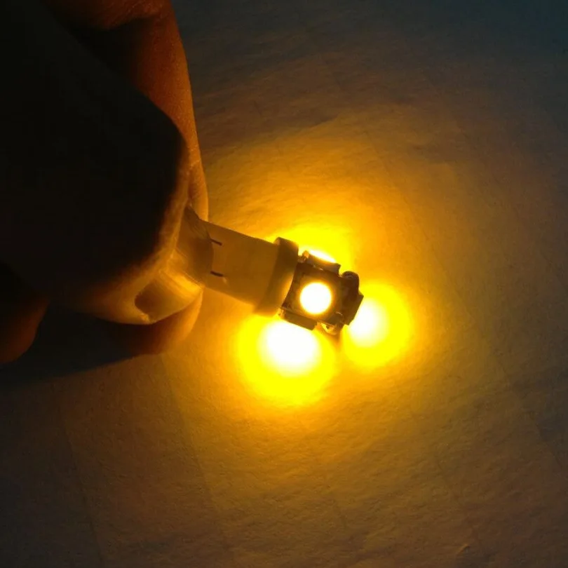 10 шт. T10 Светодиодные Автомобильные фары 5050 5smd супер белый красный желтый 194 168 w5w