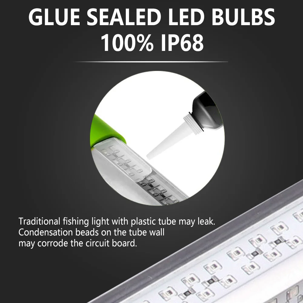 

70W 130W DC 12V Green White Blue Yellow IP68 Aluminum High Power LED Fish Attracting Lure Submersible Underwater Fishing Light